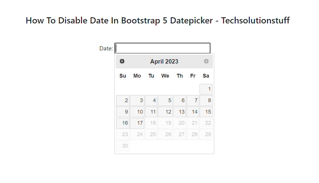 How-To-Disable-Date-In-Bootstrap-5-Datepicker