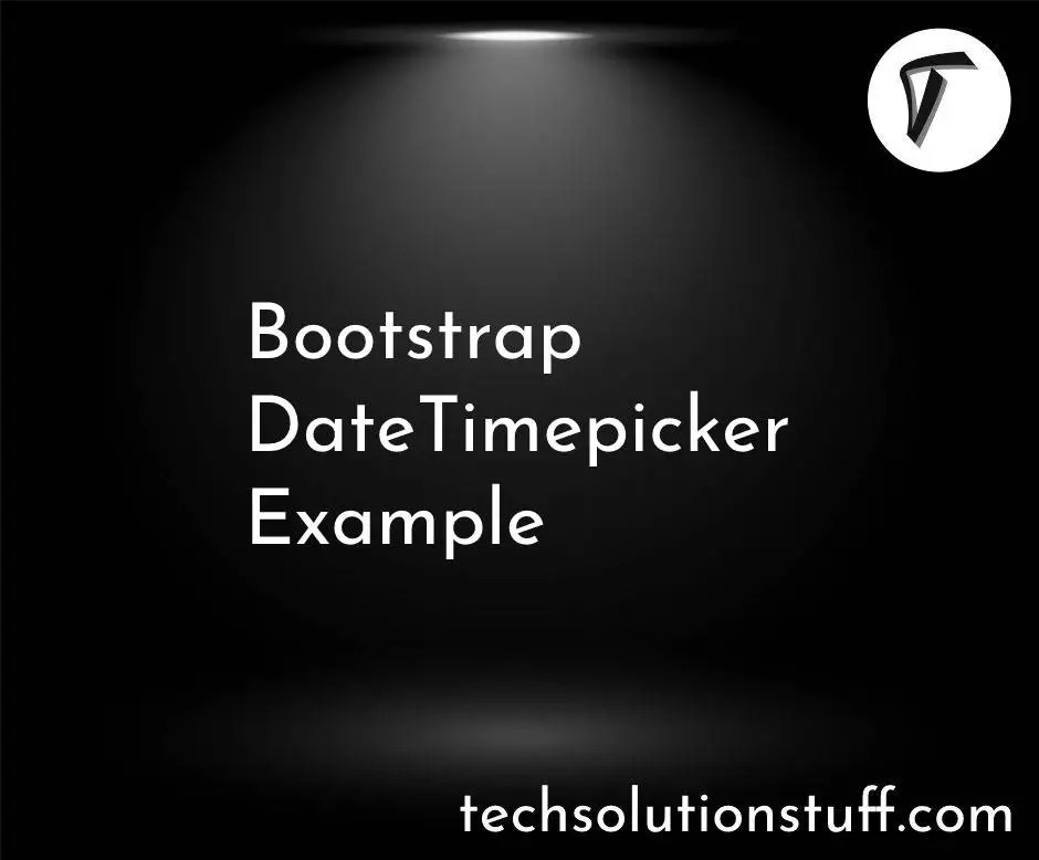 Bootstrap DateTimepicker Example