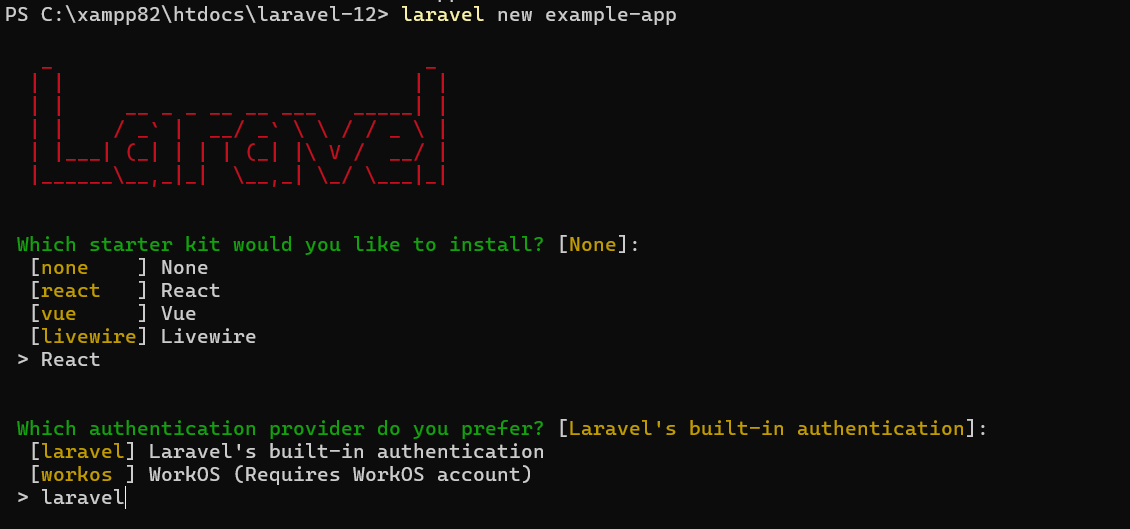 create-laravel-12-app