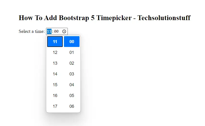 how_to_add_timepicker_bootstrap_5