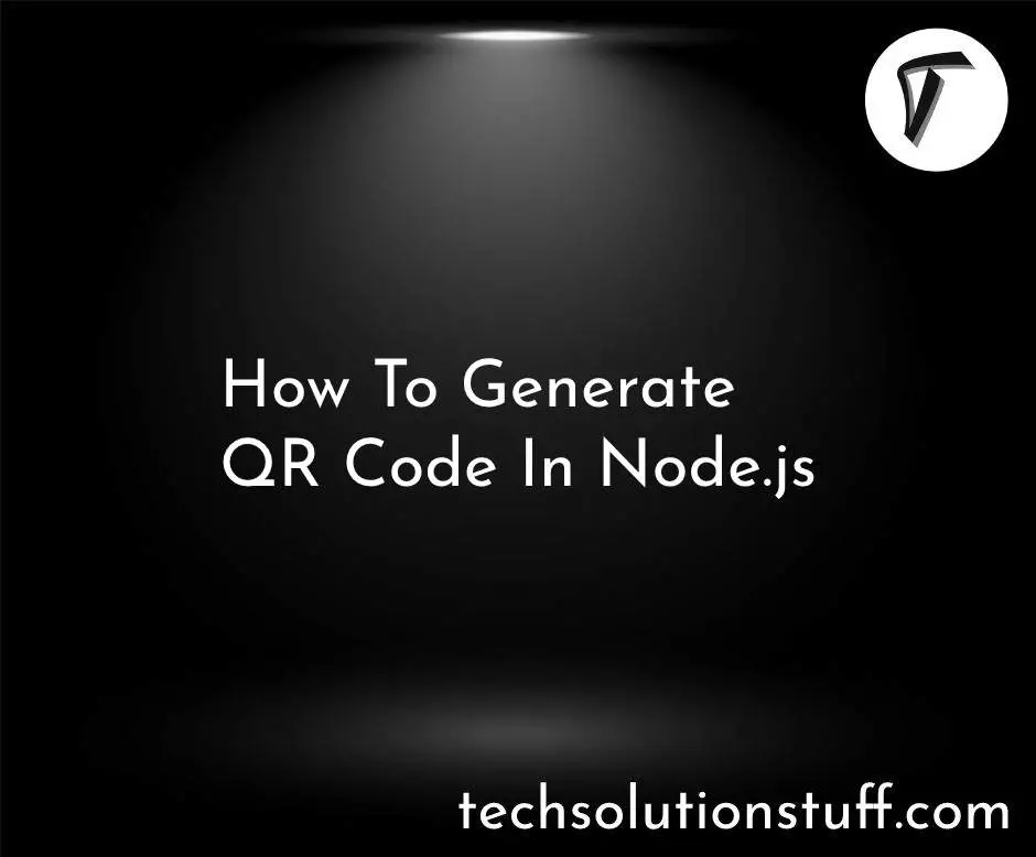 How To Generate QR Code In Node.js